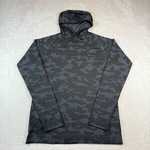 Lululemon Mens Metal Vent Tech Hoodie Gray Camo Small Athletic Performance Outdo